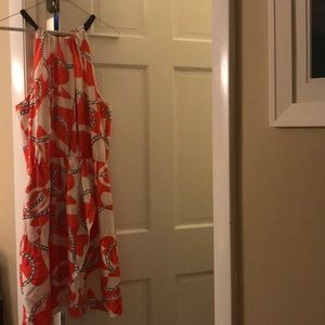 Lilly Pulitzer orange nautical fun dress